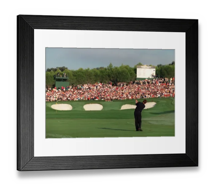Framed Print : Nick Faldo Plays 17th Hole Framed Print : Nick Faldo Plays 17th Hole