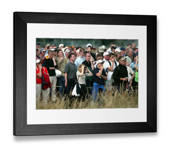 Framed Print : Crowds At British Open Golf Framed Print : Crowds At British Open Golf