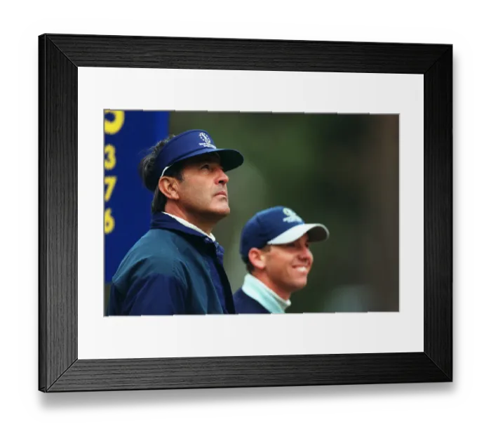 Framed Print : Seve Ballesteros, Sergio Garcia Framed Print : Seve Ballesteros, Sergio Garcia