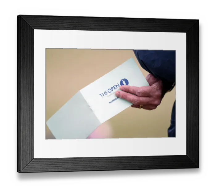 Framed Print : Players Scorecard Framed Print : Players Scorecard