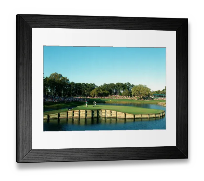 Framed Print : Len Mattiace Walks Off 17th