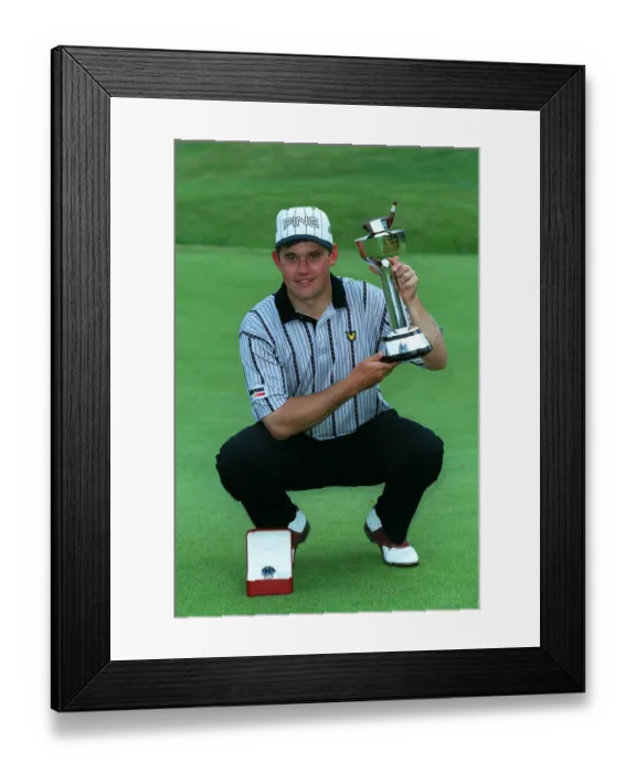 Framed Print : Lee Westwood Holds English Framed Print : Lee Westwood Holds English
