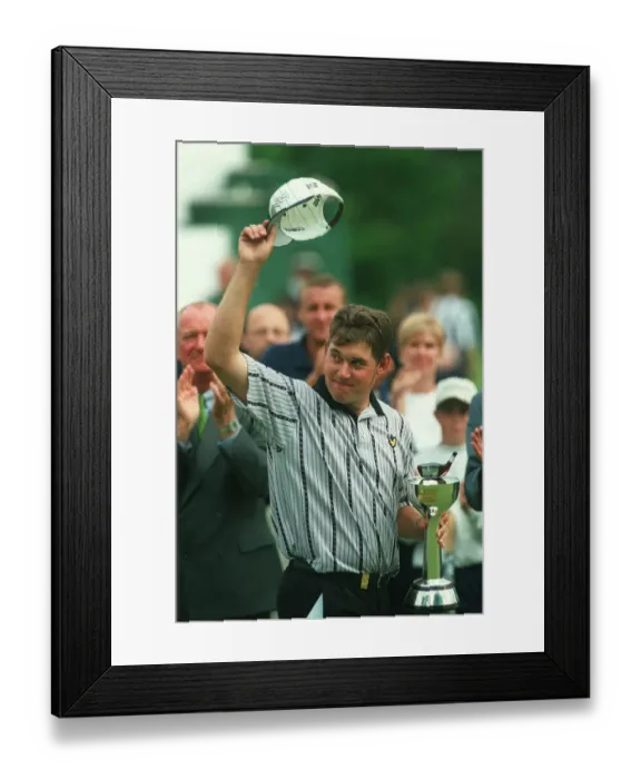 Framed Print : Lee Westwood Acknowledges Fans Framed Print : Lee Westwood Acknowledges Fans