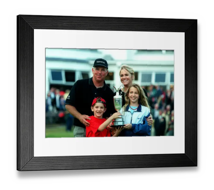Framed Print : Mark O Meara And Family Framed Print : Mark O Meara And Family