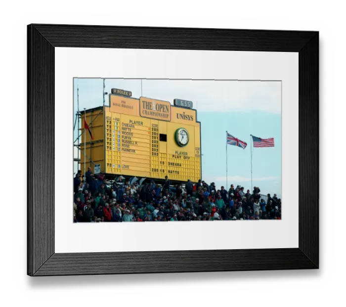 Framed Print : Final Leader Board Framed Print : Final Leader Board