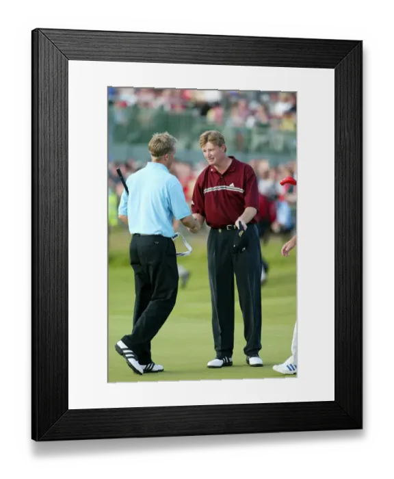 Framed Print : Stuart Appleby & Ernie Els Framed Print : Stuart Appleby & Ernie Els