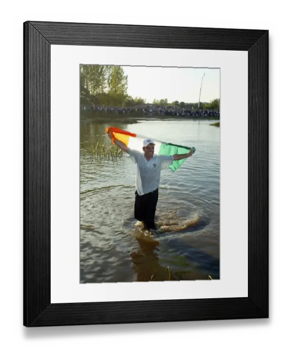 Framed Print : Paul Mcginley In The Lake Framed Print : Paul Mcginley In The Lake