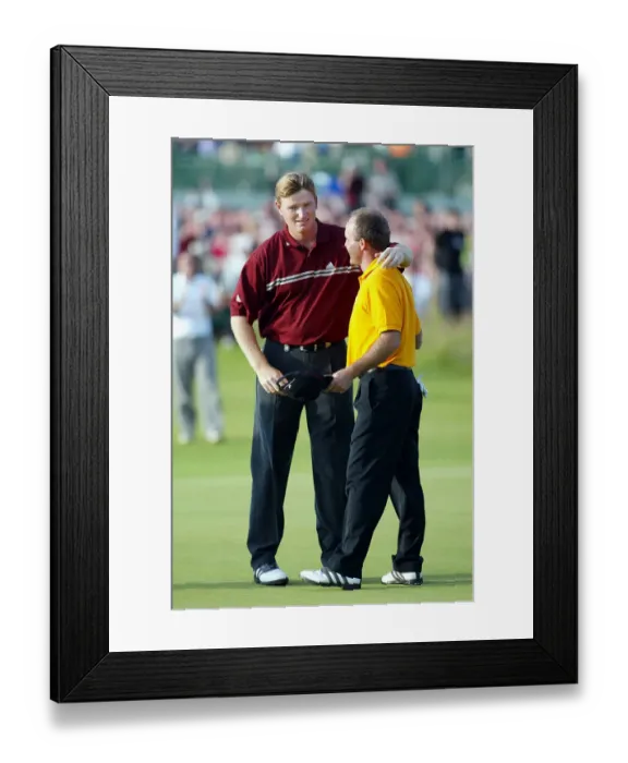 Framed Print : Ernie Els & Thomas Levet Framed Print : Ernie Els & Thomas Levet