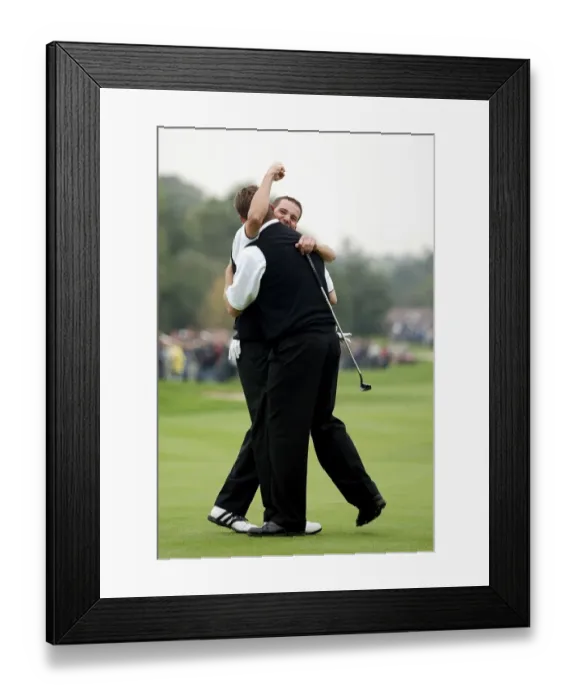 Framed Print : Lee Westwood & Sergio Garcia Framed Print : Lee Westwood & Sergio Garcia