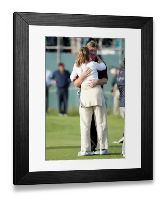 Framed Print : Ernie Els With Wife Framed Print : Ernie Els With Wife