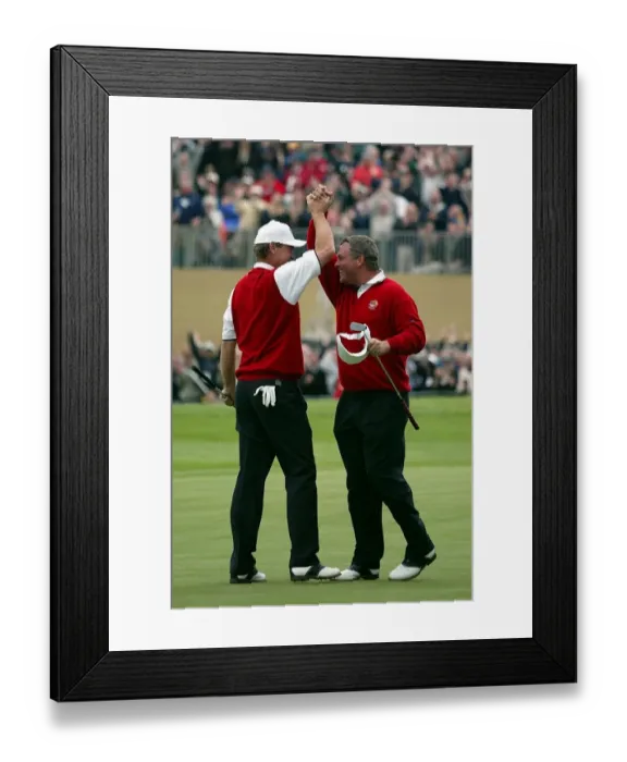 Framed Print : Thomas Bjorn & Darren Clarke