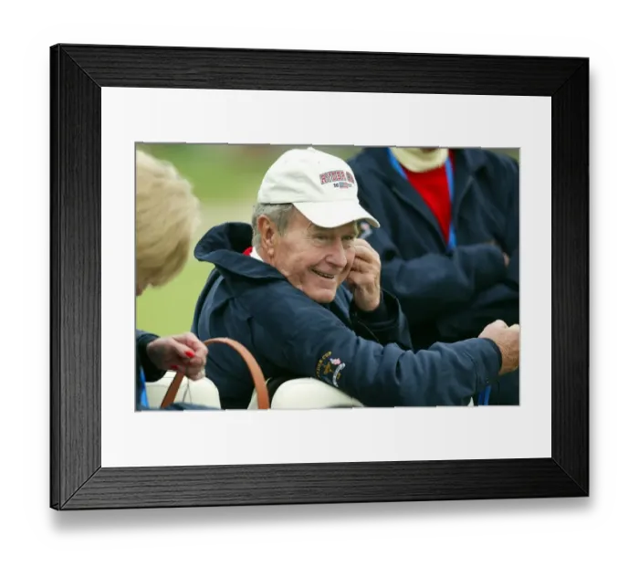 Framed Print : George Bush Snr Framed Print : George Bush Snr