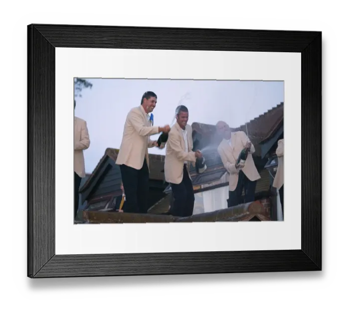 Framed Print : Harrington, Parnevik & James Framed Print : Harrington, Parnevik & James