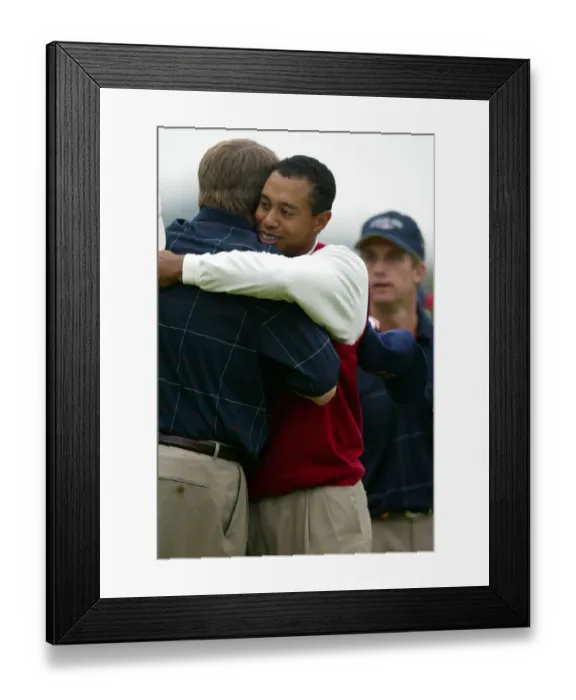 Framed Print : Tiger Woods & Davis Love Framed Print : Tiger Woods & Davis Love