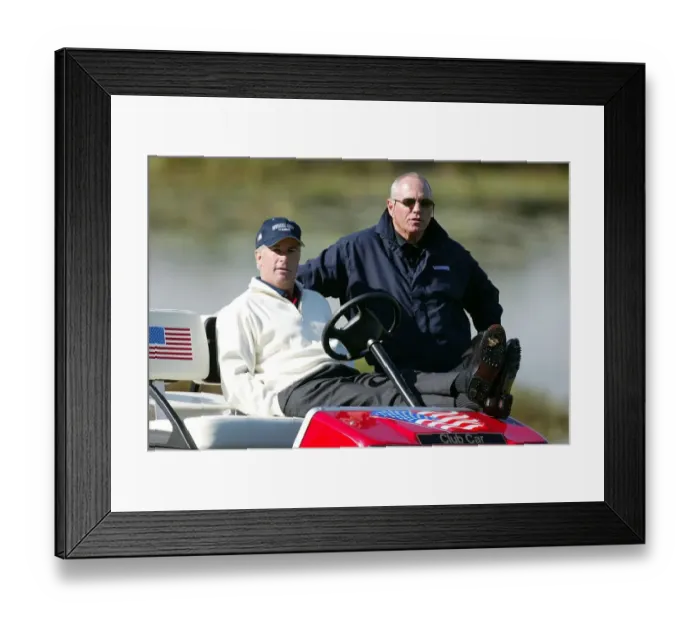Framed Print : Curtis Strange & Butch Harmon
