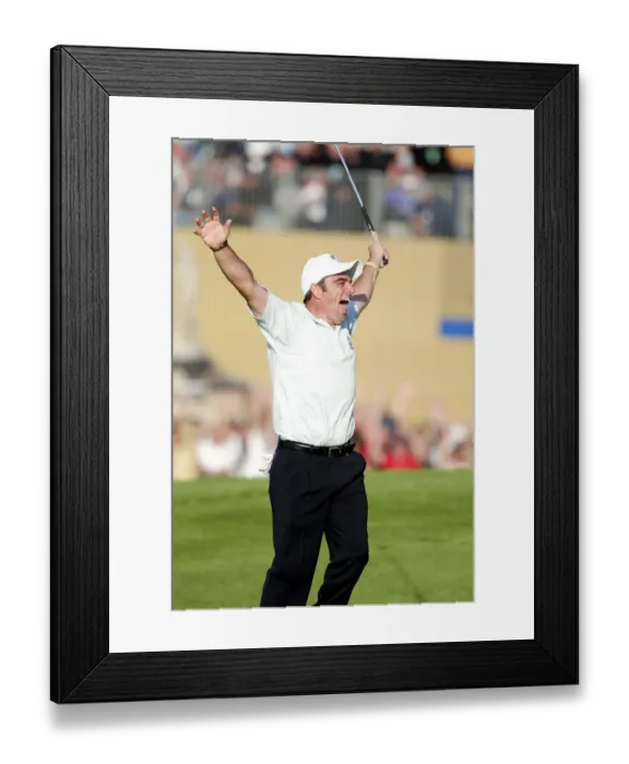 Framed Print : Paul Mcginley Sinks Winner Framed Print : Paul Mcginley Sinks Winner