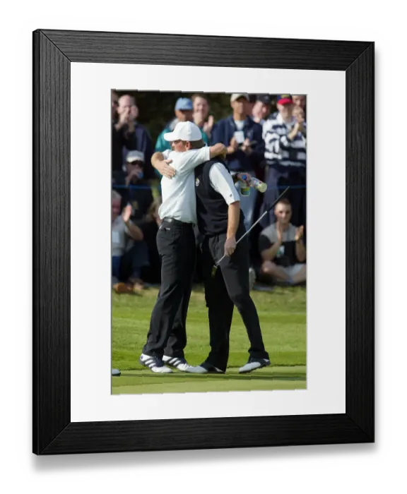 Framed Print : Thomas Bjorn & Sergio Garcia Framed Print : Thomas Bjorn & Sergio Garcia