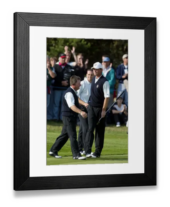 Framed Print : Thomas Bjorn & Ian Woosnam Framed Print : Thomas Bjorn & Ian Woosnam
