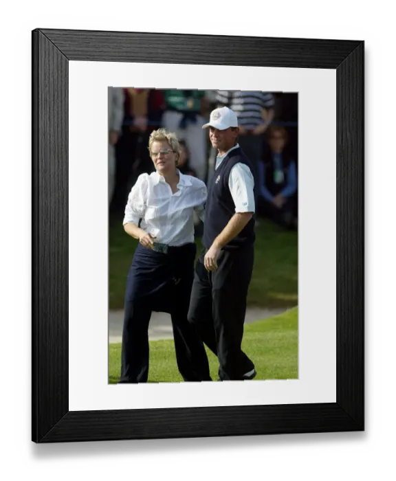 Framed Print : Thomas Bjorn & Wife