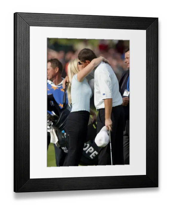 Framed Print : Padraig Harrington & Wife Framed Print : Padraig Harrington & Wife