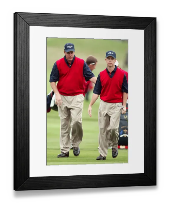 Framed Print : Phil Mickelson & David Toms Framed Print : Phil Mickelson & David Toms