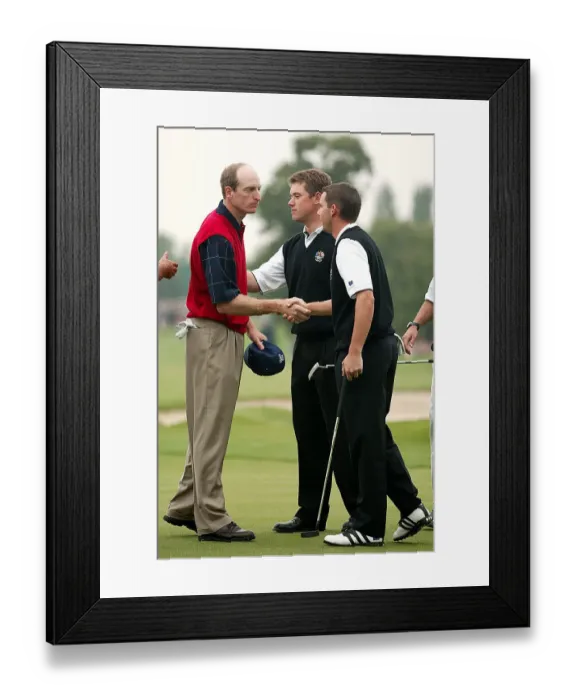 Framed Print : Jim Furyk & Sergio Garcia Framed Print : Jim Furyk & Sergio Garcia