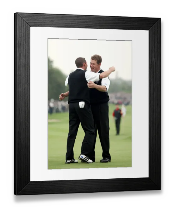 Framed Print : Lee Westwood & Segio Garcia Framed Print : Lee Westwood & Segio Garcia