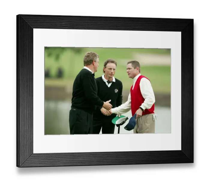 Framed Print : Montgomerie, Langer & Verplank Framed Print : Montgomerie, Langer & Verplank
