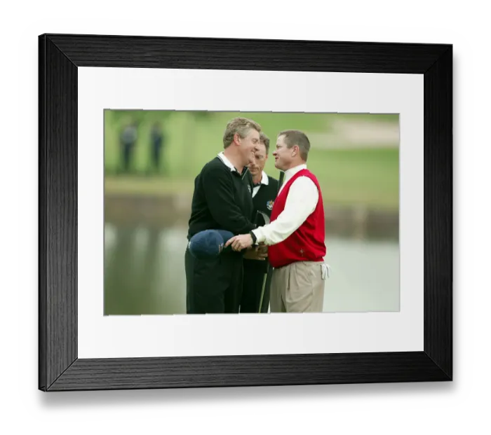 Framed Print : Montgomerie, Langer & Verplank Framed Print : Montgomerie, Langer & Verplank
