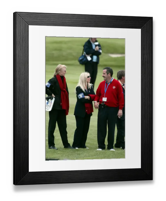 Framed Print : Sam Torrace & Euro Team Wives