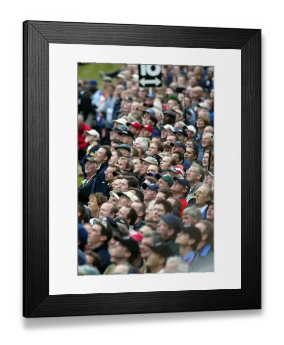 Framed Print : Crowds Line The 16th Fairway Framed Print : Crowds Line The 16th Fairway