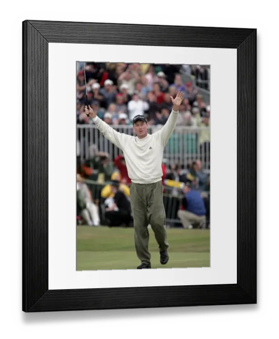 Framed Print : Todd Hamilton Wins The Open