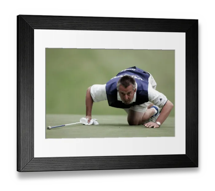 Framed Print : Wobbly Justin Roses Caddy Volvo PGA Championship Wentworth Club Framed Print : Wobbly Justin Roses Caddy Volvo PGA Championship Wentworth Club