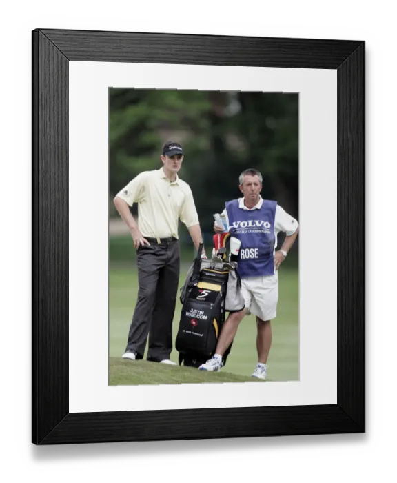 Framed Print : Justin Rose & Wobbly Framed Print : Justin Rose & Wobbly