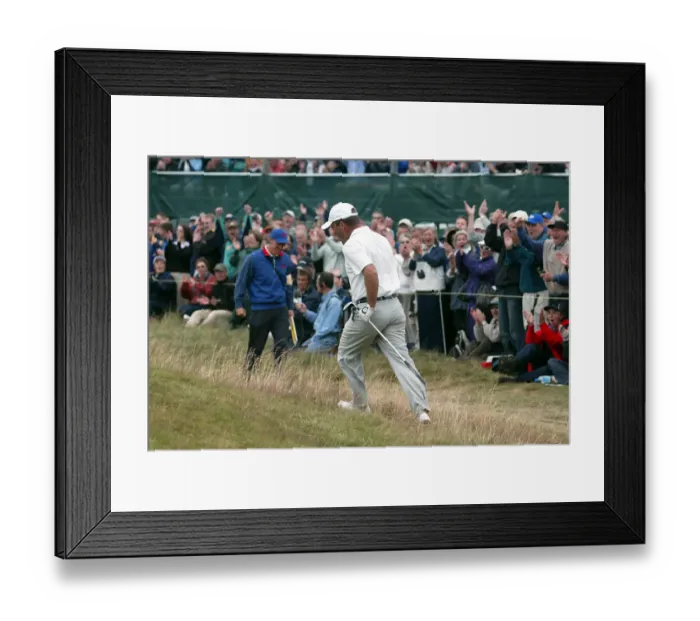 Framed Print : Thomas Levet Chips In For Eagle On 4th Green Framed Print : Thomas Levet Chips In For Eagle On 4th Green