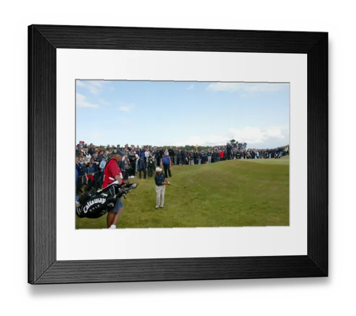 Framed Print : Barry Lane Chips Onto 13th Green Framed Print : Barry Lane Chips Onto 13th Green