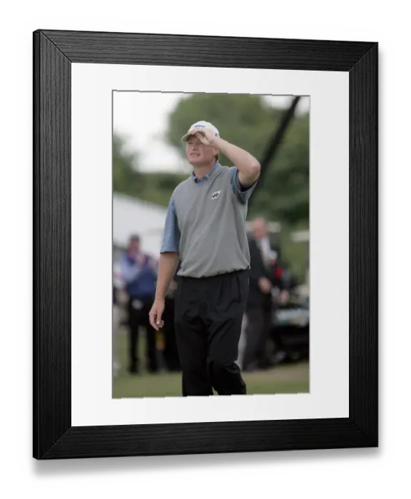 Framed Print : Ernie Els On The 18th Green Framed Print : Ernie Els On The 18th Green