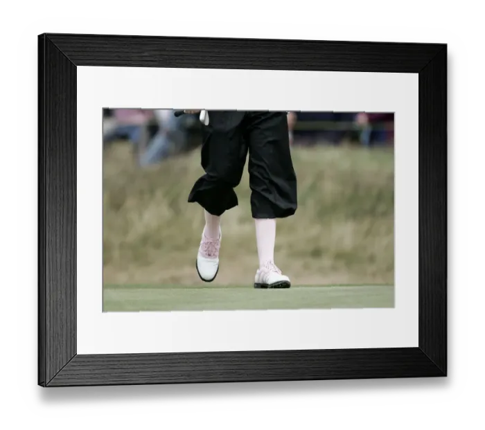 Framed Print : Ian Poulters Pink Socks Framed Print : Ian Poulters Pink Socks