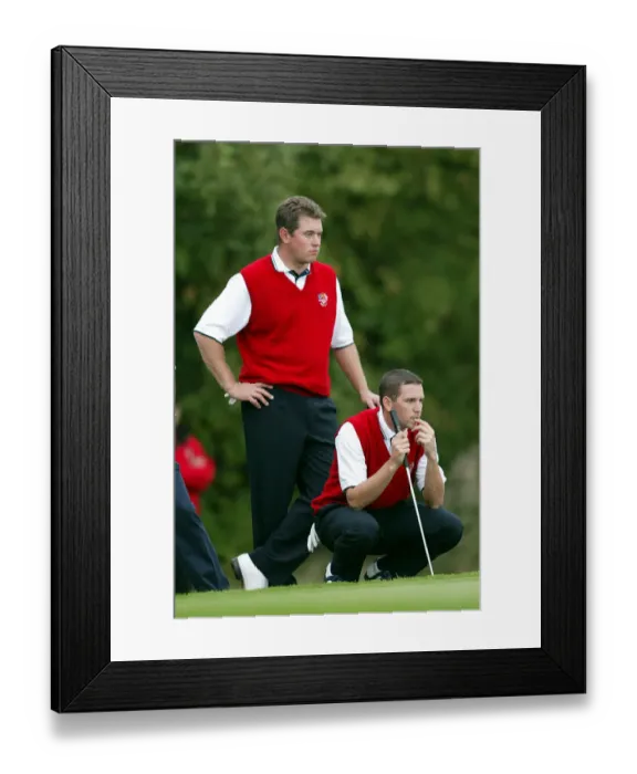 Framed Print : Lee Westwood & Sergio Garcia Framed Print : Lee Westwood & Sergio Garcia