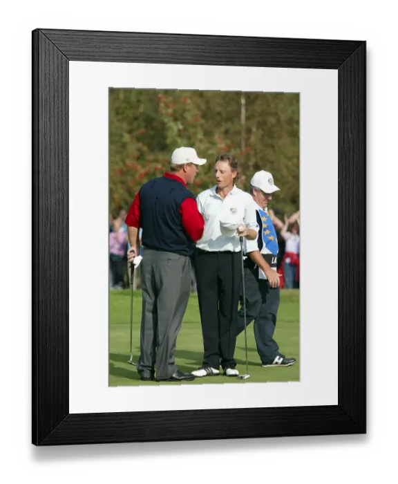 Framed Print : Bernhard Langer & Hal Sutton Framed Print : Bernhard Langer & Hal Sutton