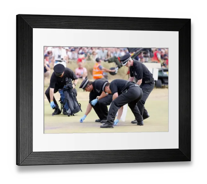 Framed Print : Police Remove Eggs Framed Print : Police Remove Eggs