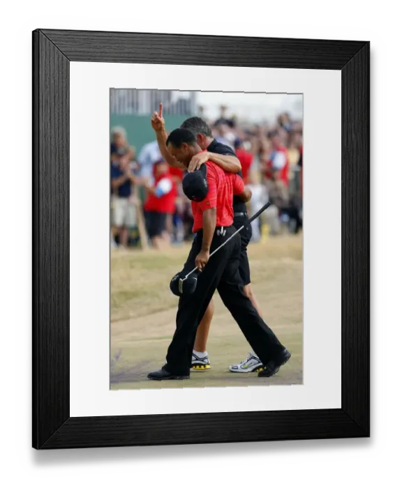 Framed Print : Tiger Woods & Steve Williams Framed Print : Tiger Woods & Steve Williams
