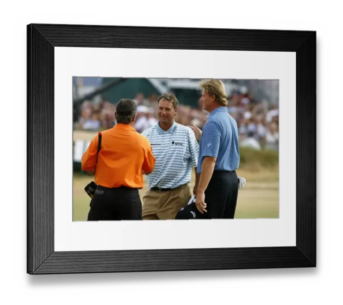 Framed Print : Chris Dimarco & Ernie Els Framed Print : Chris Dimarco & Ernie Els