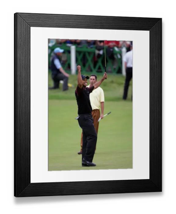 Framed Print : Tiger Woods Wins The Open Framed Print : Tiger Woods Wins The Open