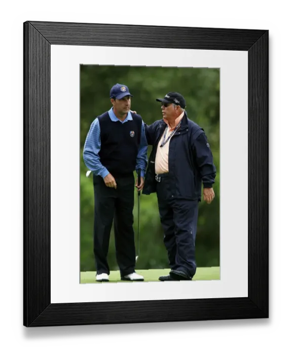 Framed Print : Jose-Maria Olazabal & Butch Harmon Framed Print : Jose-Maria Olazabal & Butch Harmon