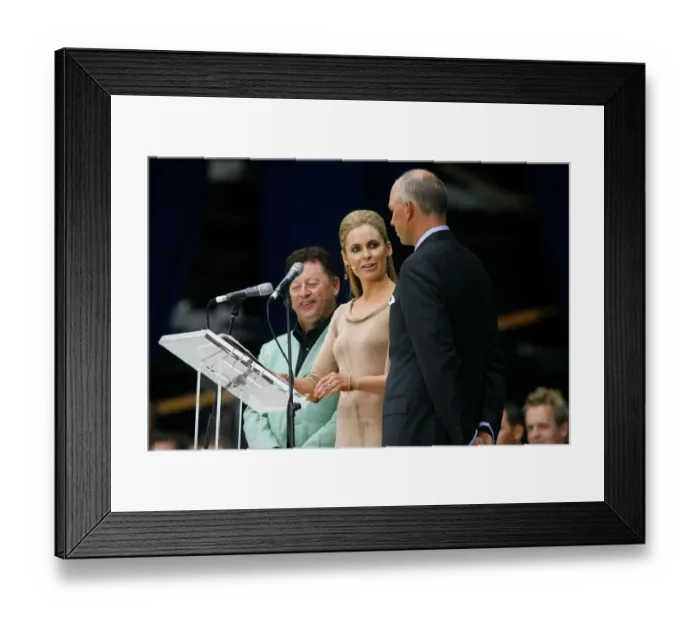 Framed Print : Ian Woosnam & Tom Lehman