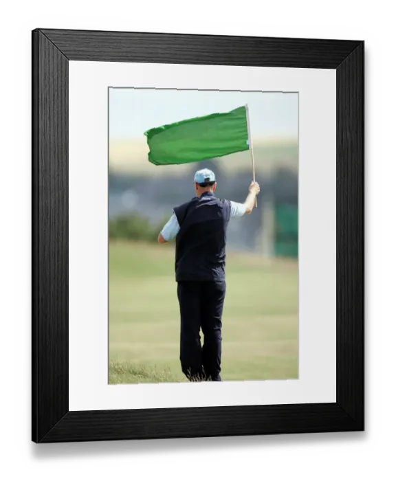 Framed Print : Marshall Waves Geen Flag Framed Print : Marshall Waves Geen Flag