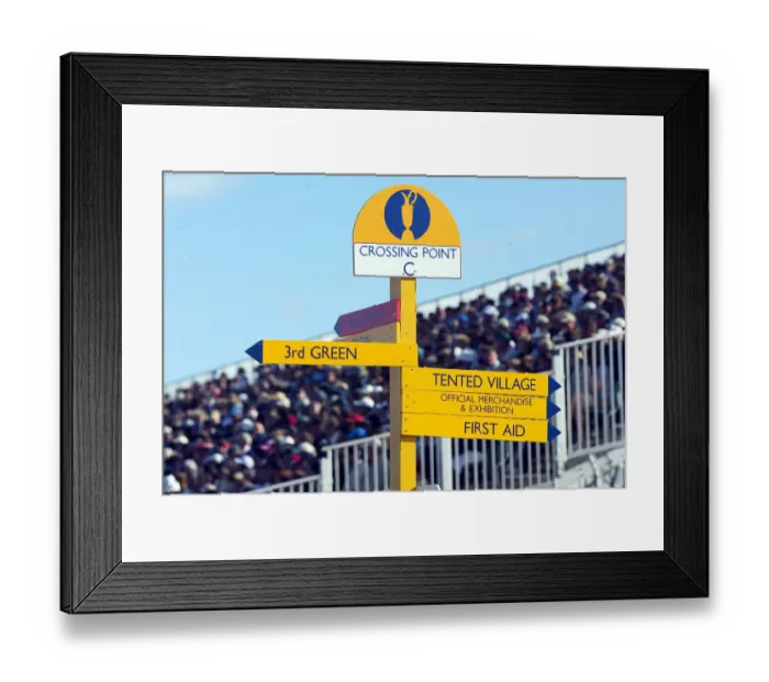 Framed Print : Crossing Point Sign Framed Print : Crossing Point Sign