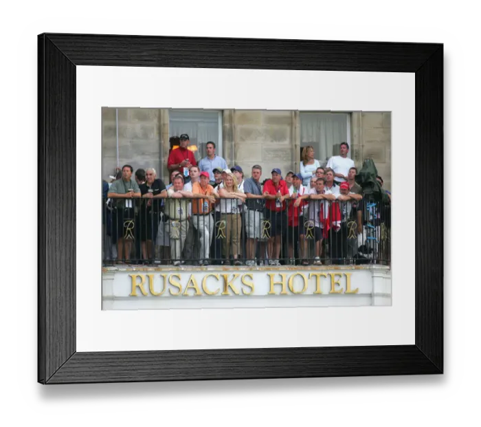 Framed Print : Spectators On Hotel Balcony Framed Print : Spectators On Hotel Balcony