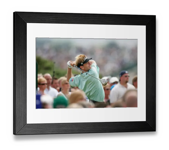 Framed Print : Brad Faxon Retrieves Ball Framed Print : Brad Faxon Retrieves Ball